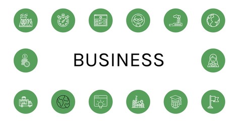 business icon set