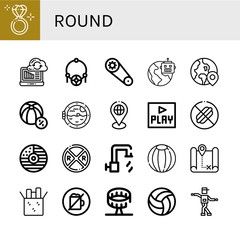 round icon set