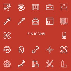Editable 22 fix icons for web and mobile