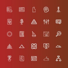 Editable 25 infographic icons for web and mobile