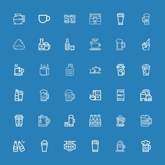 Editable 36 mug icons for web and mobile