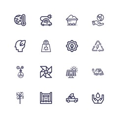 Editable 16 renewable icons for web and mobile