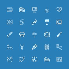 Editable 25 drawing icons for web and mobile
