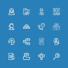 Editable 16 info icons for web and mobile