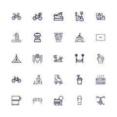 Editable 25 relaxation icons for web and mobile