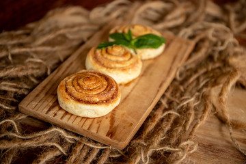 freshly baked cinnamon rolls