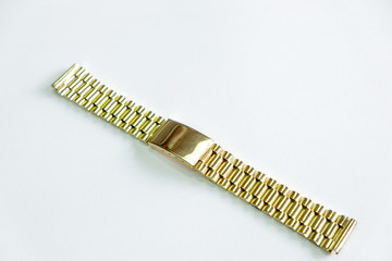 metal watch strap object isolate on the white background