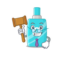 A humble judge of ointment cream cartoon character design wearing glasses