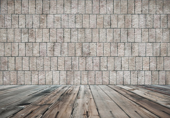 old room with brick wall