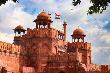 The Red fort New Delhi India - obrazy, fototapety, plakaty