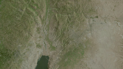 Balqa, Jordan - outlined. Satellite
