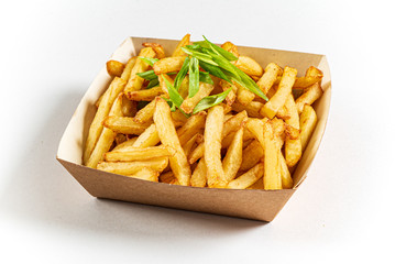 french fries in the box