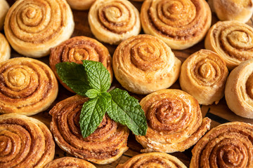 freshly baked cinnamon rolls