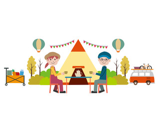 キャンプイラスト