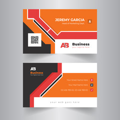 Abstract business card Design Modern corporate business card Design Template 