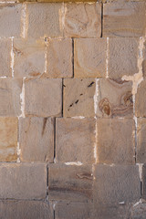texture of rectangular stones laid on each other. Background wall.