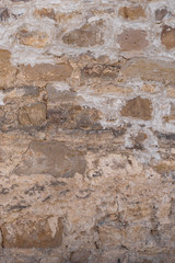 the old wall is made of stones. Texture and background.