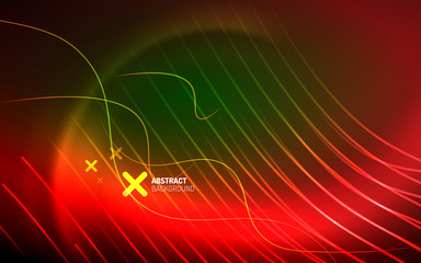 Abstract background - neon line design for Wallpaper, Banner, Background, Card, Book Illustration, landing page