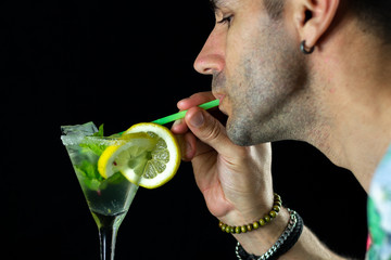 boisson cocktail maison mogito vert citron