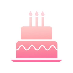 birthday cake with candles icon