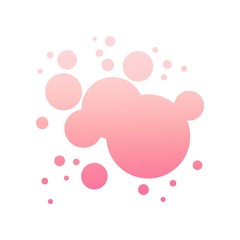 pink bubble background
