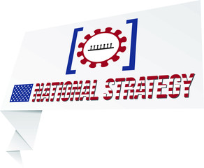 National strategies for fighting corona virus COVID 19 pandemic banner/graphic resource.