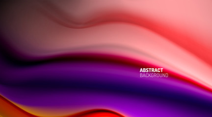 Liquid colors fluid gradients on black background