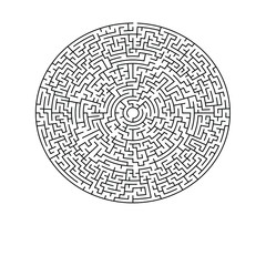 23 cells wide circular maze with no solution