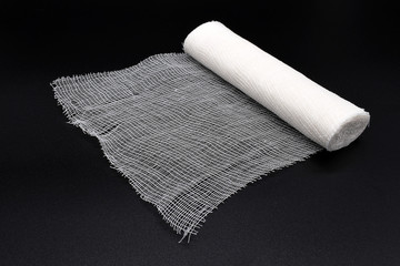 Medical bandage for dressing wounds.