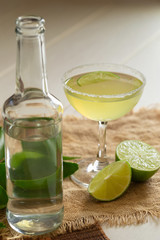 Glass the vodka and Squeeze the lemon lightly, and Salt on the edge of the glass