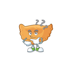 Cornes de gazelle mascot design concept having confuse gesture