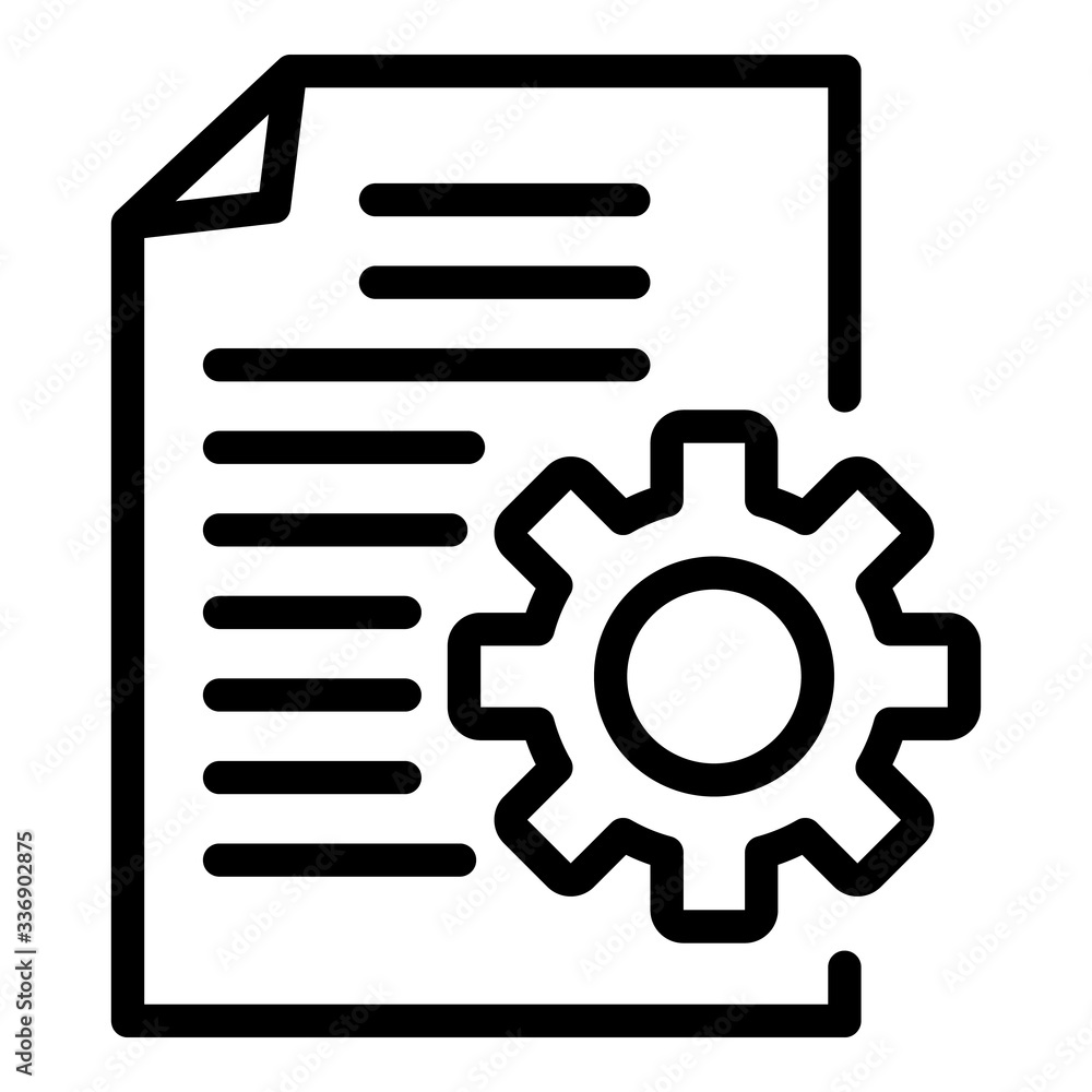 Aufkleber company system report icon. outline company system report vector icon for web design isolated on whi