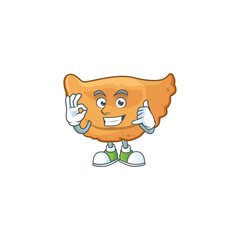 Cornes de gazelle mascot cartoon design make a call gesture