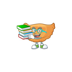 A mascot design of cornes de gazelle student character with book