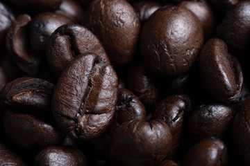 coffee beans macro photo