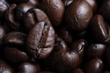 coffee beans macro photo