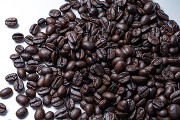 Coffee beans. Isolated on white background