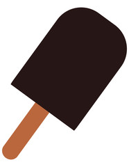 chocolate ice cream isolated