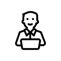 Businessman Line Icon