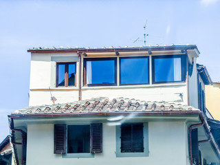 ancient window of historic building