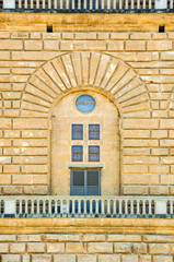 ancient window of historic building