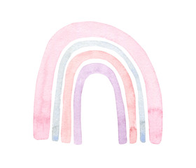 Cute Watercolor Rainbow Illustration