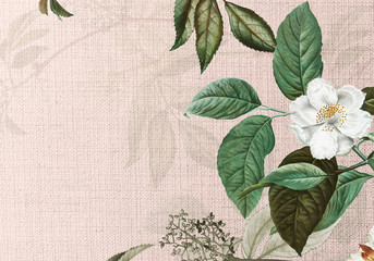 Green floral background