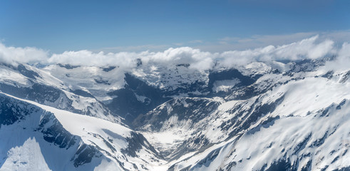 snow  at Mt. Aspiring range, from south-east, New Zealand
