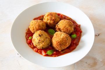 Arancini, Risotto balls with Marinara Sauce