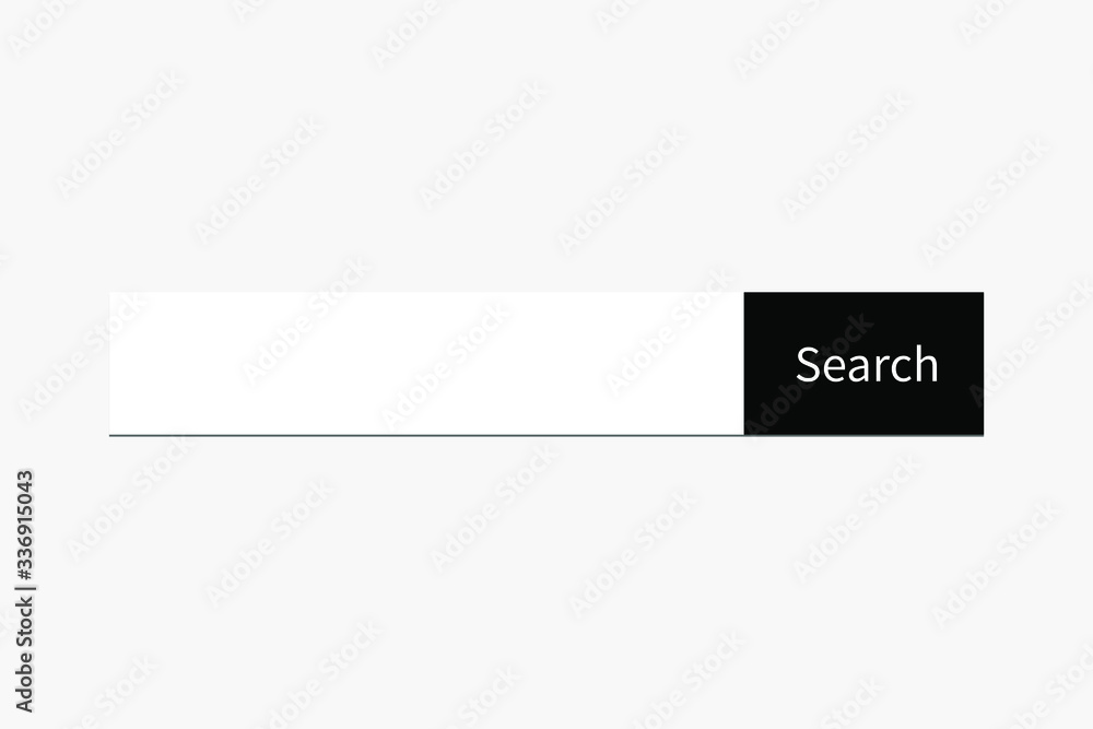 Poster search boxes ui template. modern search bar element. vector.