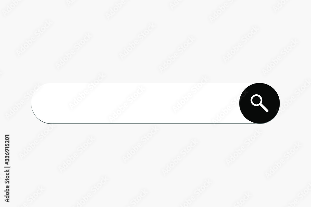 Poster search boxes ui template. modern search bar element. vector.