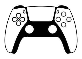 Next generation game controller or gamepad vector icon for gaming apps and websites © martialred