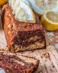 sweet cake like bread with lemon