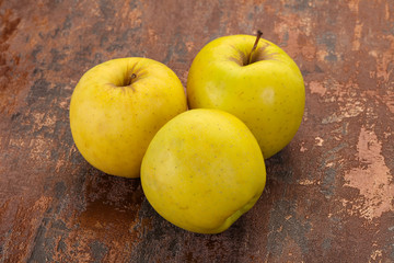 Yellow ripe apples